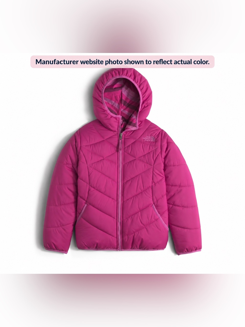 The North Face Kids' Hooded Insulated Jacket - Magenta